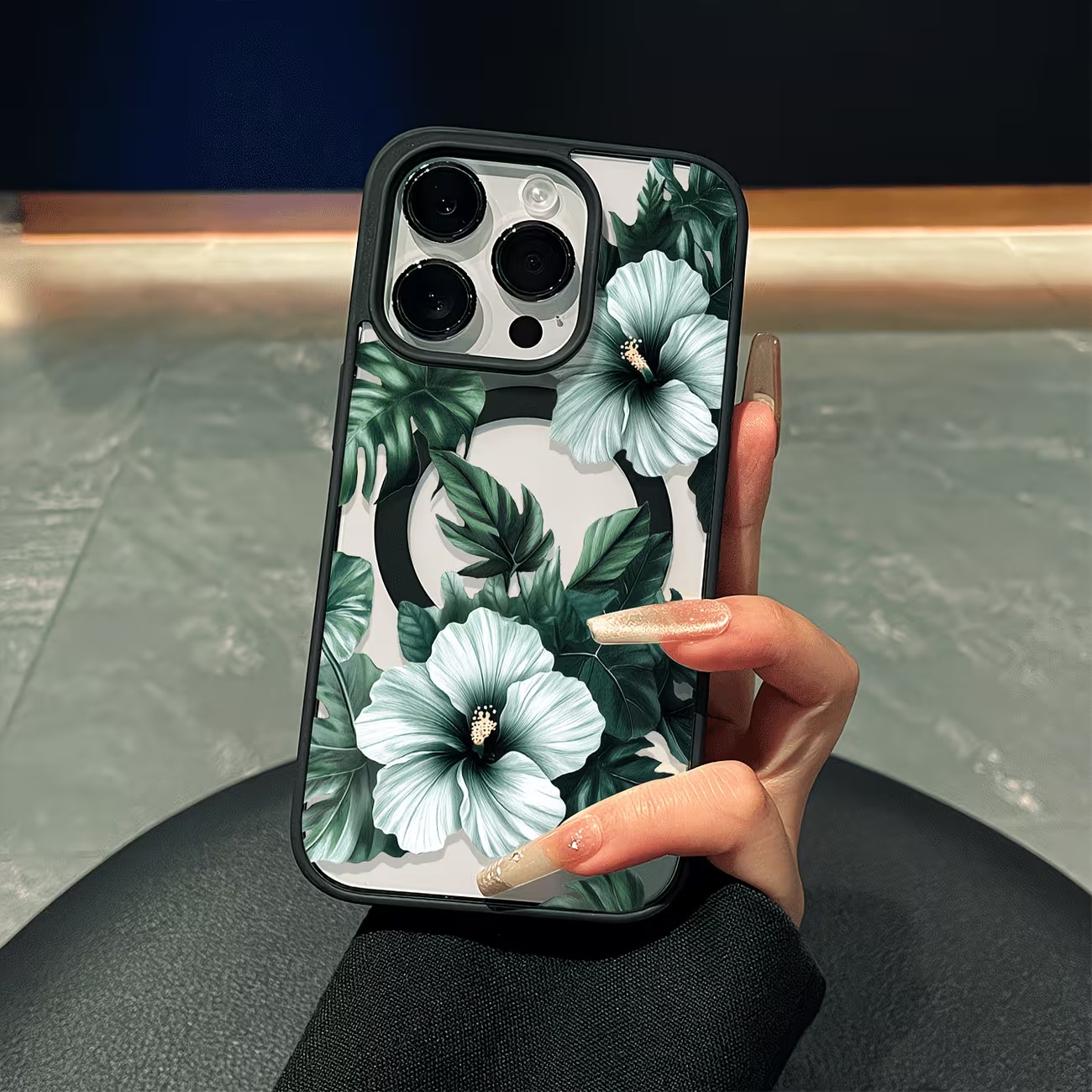 Apple Iphone 15 Pro Max - Funda para Teléfono con Estampado Floral